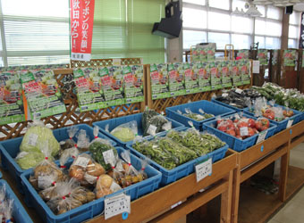 払戸観光案内所内の物産店