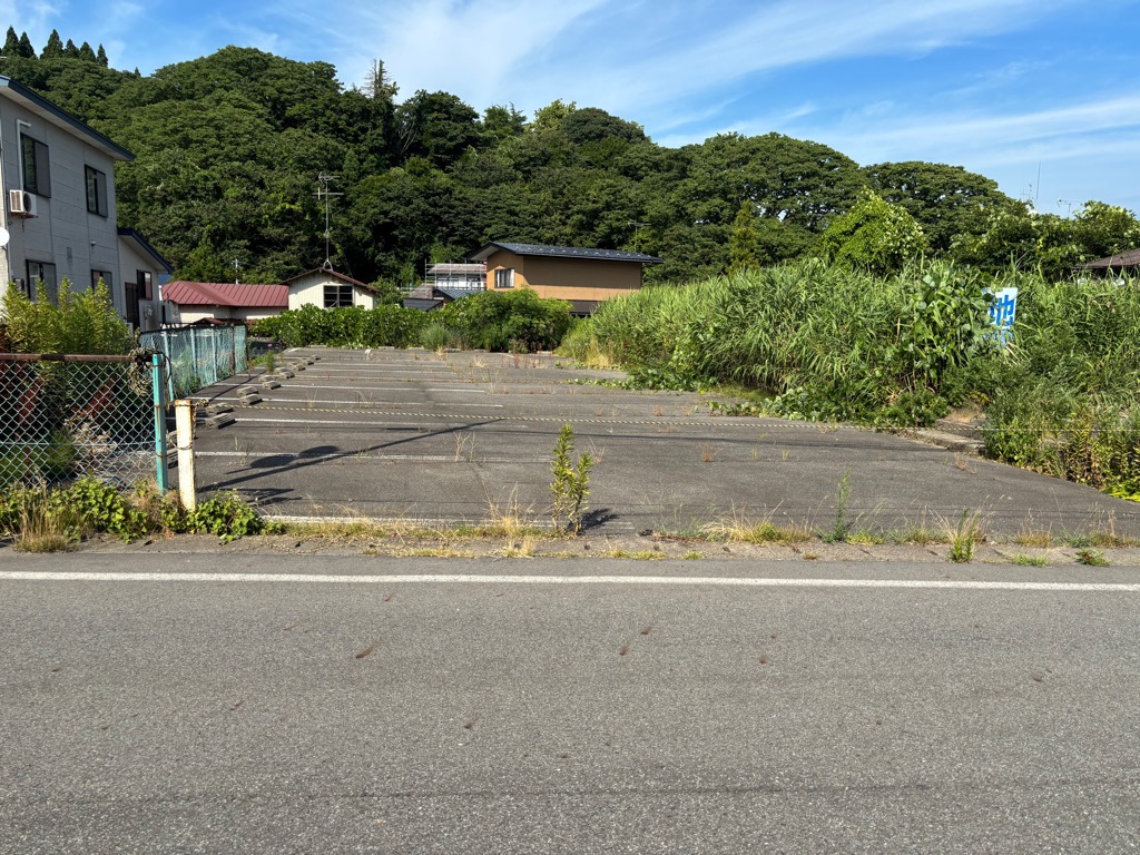 目の前にコンクリートの土地が広がっている。