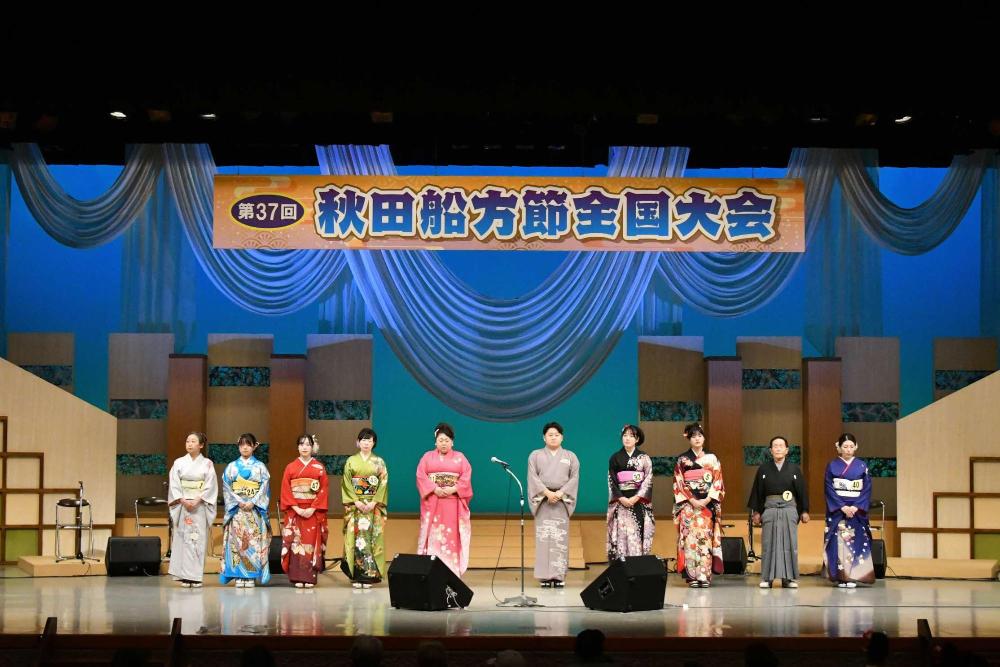 第37回秋田船方節全国大会の様子