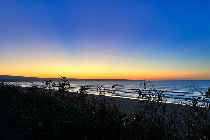 男鹿市安田海岸の夕焼け