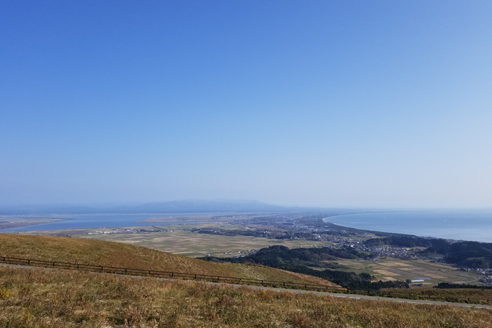 男鹿半島寒風山からの景色