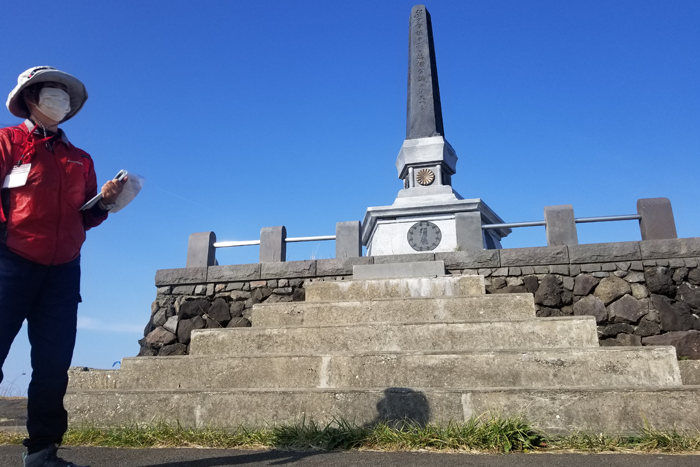 男鹿半島寒風山にある誓の御柱