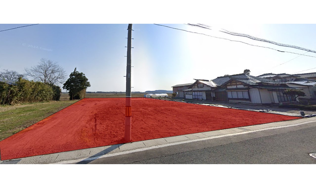 目の前に土地が広がっている。