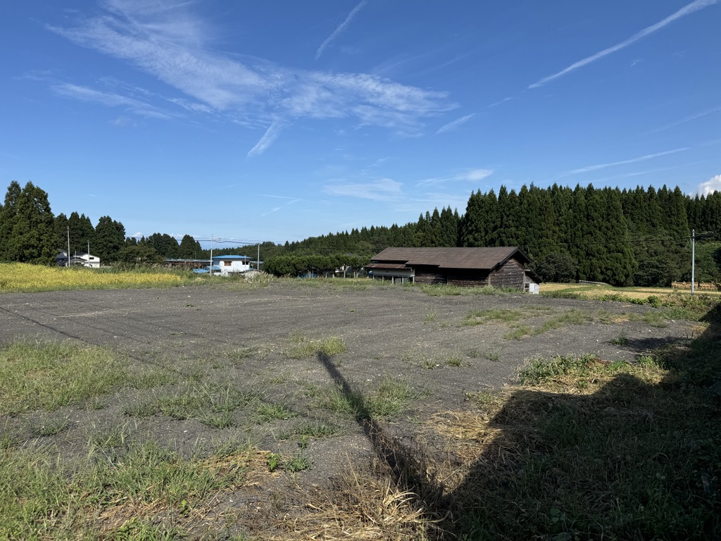 目の前に土地が広がっている。